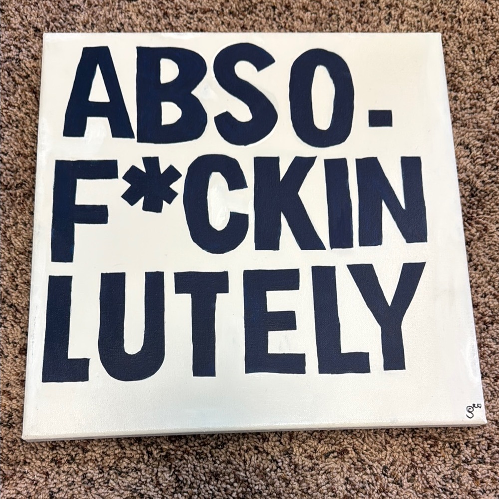 Hand painted Canvas Art, made by me 24x24